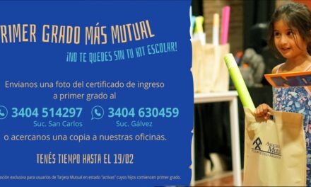 PRIMER GRADO MÁS MUTUAL: para niños que ingresan a la escuela primaria