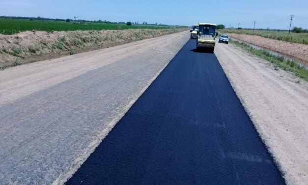 Región: avanza la pavimentación de ruta 10 tramo Gálvez-Bernardo de Irigoyen