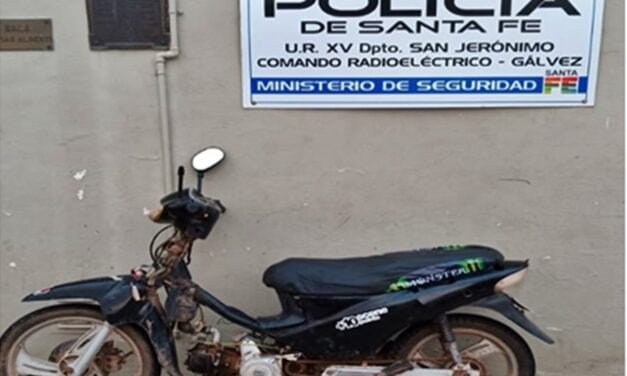 Policiales: nuevo hallazgo de motocicleta