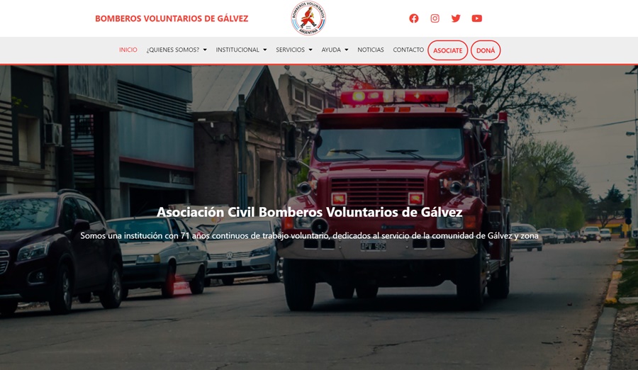 Bomberos Voluntarios presentó su página web