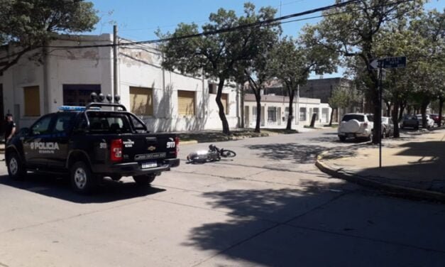 Choque en Av. de Mayo y Sarmiento