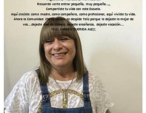Sociales: feliz jubileo, Seño Ale!!!
