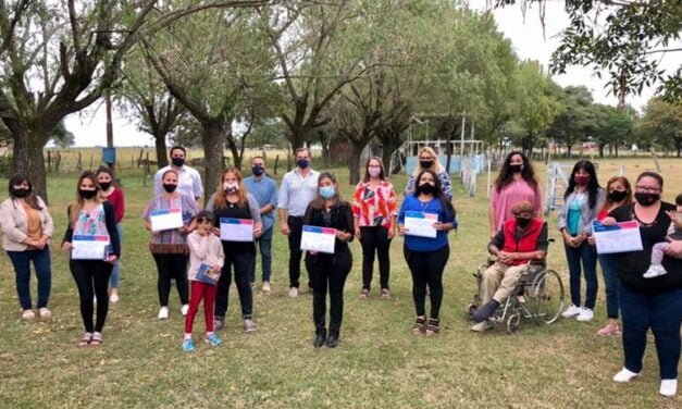 Región: entregaron certificados de «Formación de Promotores Gerontológicos» en Bdo. de Irigoyen