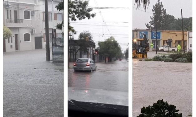 La lluvia afecta a varios sectores de la ciudad: hay calles cortadas y evacuados
