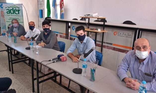 Provincia, Municipio y Ader San Jerónimo presentaron en el CeFoSe, las nuevas líneas de crédito para el sector productivo