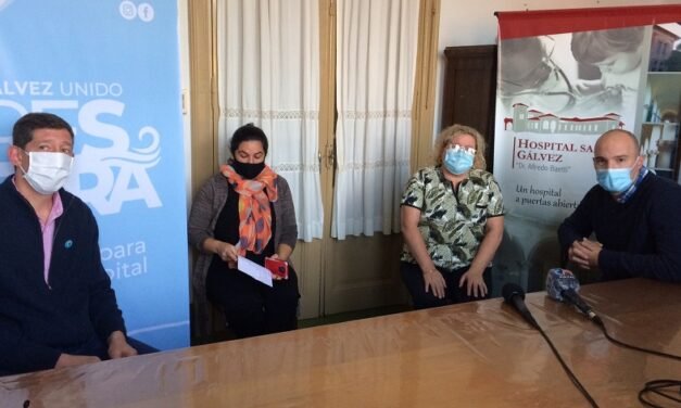 Presentaron oficialmente «Gálvez Unido Respira», a beneficio del Hospital: la campaña ya recaudó casi 950.000 pesos