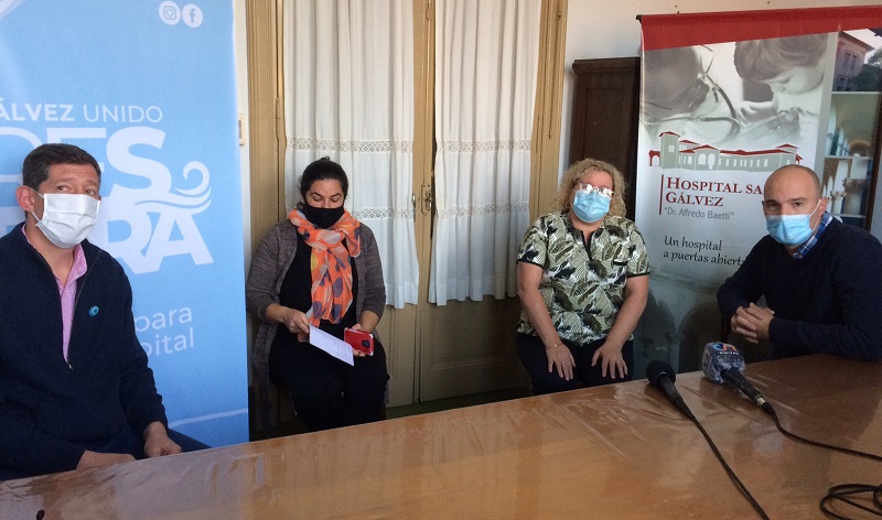 Presentaron oficialmente «Gálvez Unido Respira», a beneficio del Hospital: la campaña ya recaudó casi 950.000 pesos