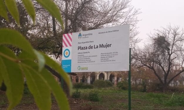 Comenzaron las obras de construcción de la Plaza de la Mujer