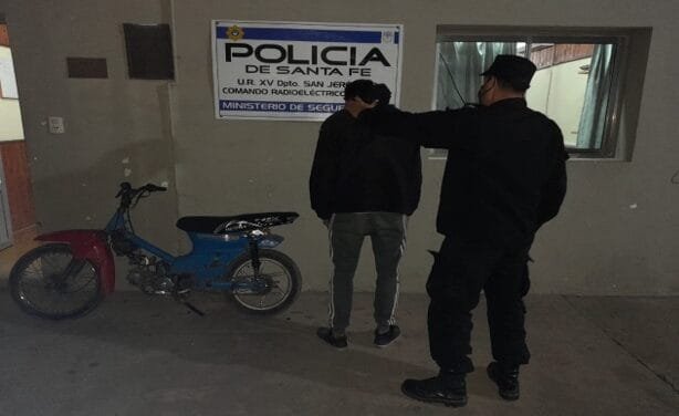 Policiales: Un joven fue aprehendido circulando con una moto robada