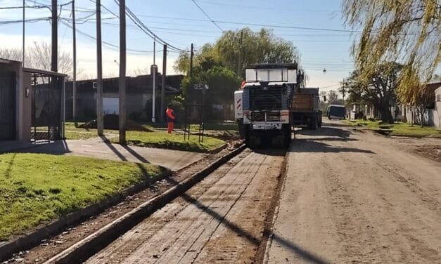 Comenzaron las obras de pavimentación de calles Liniers y Reconquista