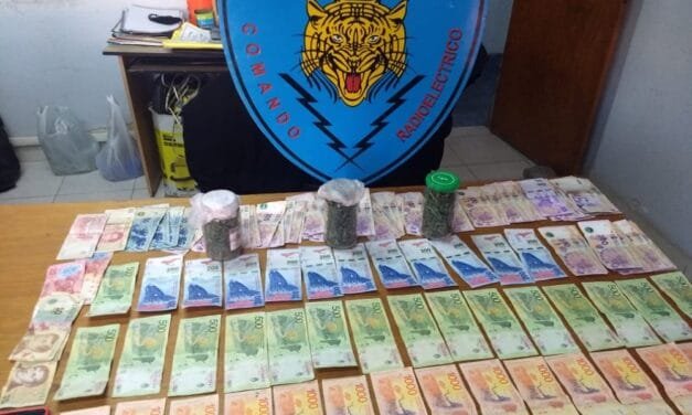Aprehenden a 6 personas: tenían dinero y sustancia similar a marihuana