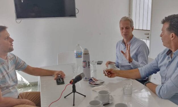 Leo Diana recibió al senador nacional Dionisio Scarpín