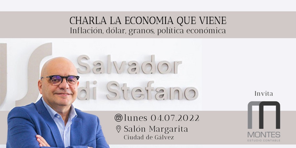 Salvador Di Stéfano disertará en Gálvez sobre la economía que viene