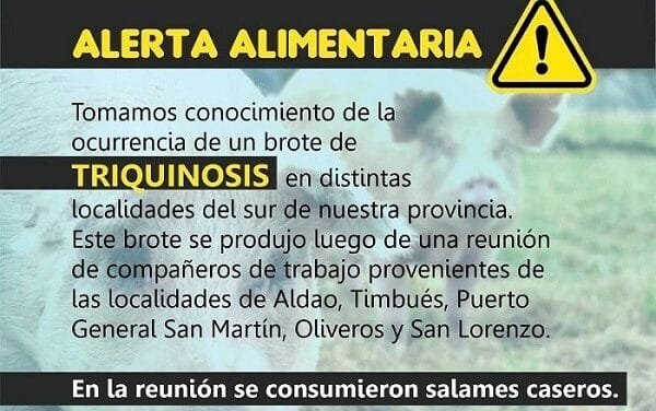 CeDA: informaron sobre brote de Triquinelosis en localidades de la provincia