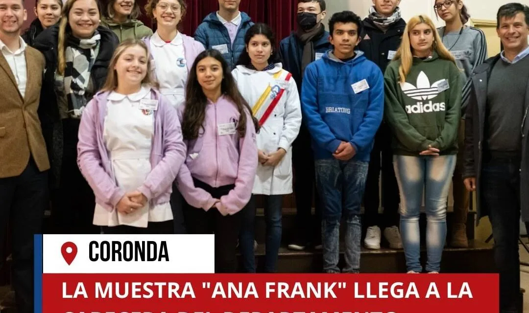Diana: la muestra de «Ana Frank» llegó a Coronda, donde cierra su recorrida departamental