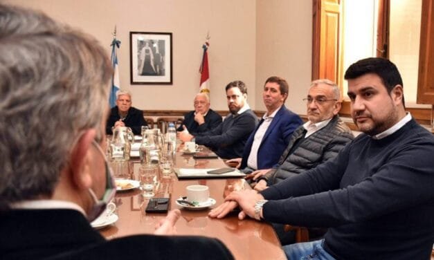Germán Bacarella y Marcos Cleri se reunieron con senadores provinciales