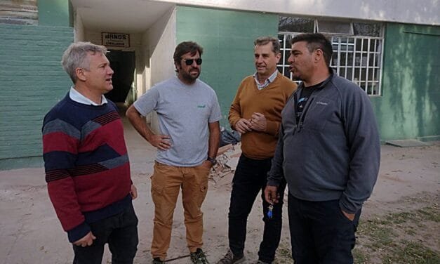 Capitani visitó el Jorge Newbery y recorrió las obras ejecutadas con fondos de Plan Incluir