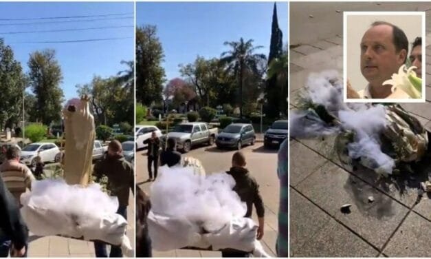 Caída de la estatua de la Virgen: el Padre Antonio sostuvo que «no hay que preocuparse por cosas materiales, sino por otras dimensiones de la vida»