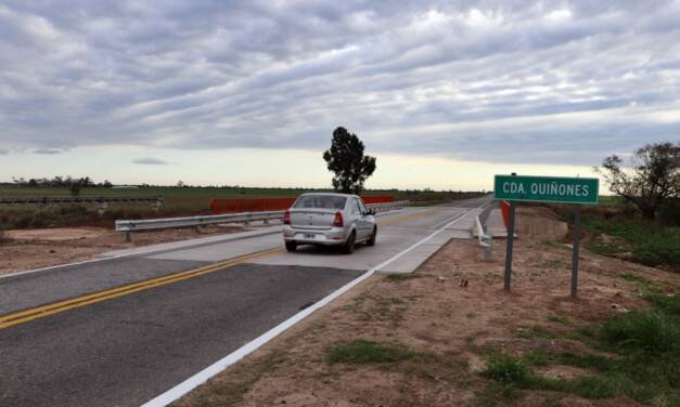La Provincia habilitó el puente de ruta N° 10 cerca de Santa Clara