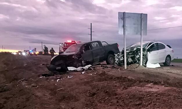 Policiales: dos personas fallecidas en choque frontal en ruta 80