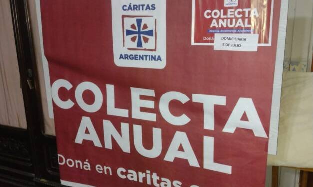 Desde la Parroquia anuncian la Colecta Anual de Cáritas
