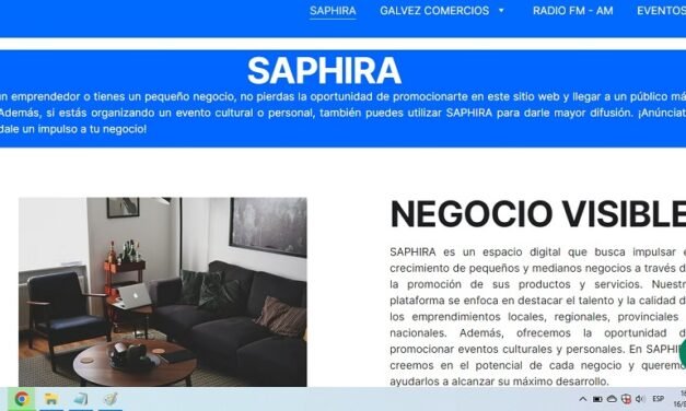 Hacéte conocer con «SAPHIRA COMERCIOS ONLINE»
