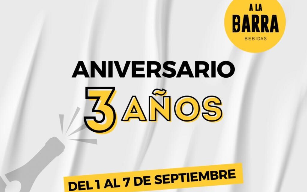 «A LA BARRA» cumple 3 años y lo festeja con promos increíbles!!!