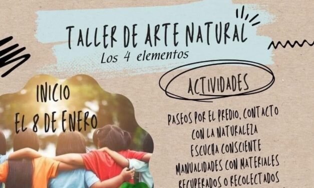 Invitan a Taller de Arte Natural organizado por la Fundación Integrar