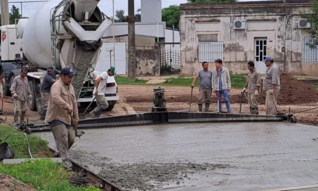 Comenzó la pavimentación del Proyecto de Av. 9 de Julio