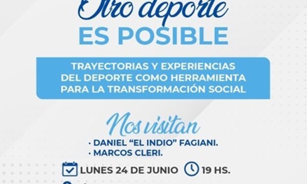 Invitan a la charla: «Otro deporte es posible»