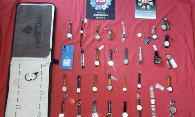 La PDI desbarató una banda vinculada al robo de joyerías de Esperanza y Gálvez