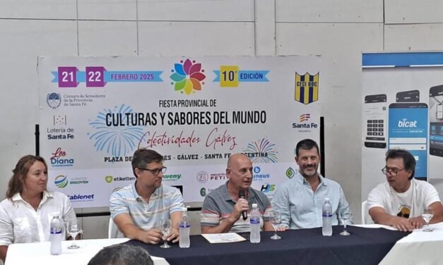 Presentaron la 10a. edición de la Fiesta Provincial de Culturas y Sabores del Mundo «Colectividades Gálvez»