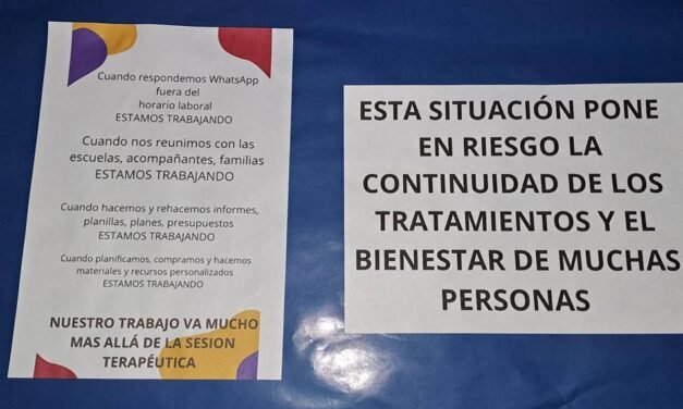 Ley de emergencia en discapacidad: miércoles 22, 10:30hs., nueva movilización en la plaza central