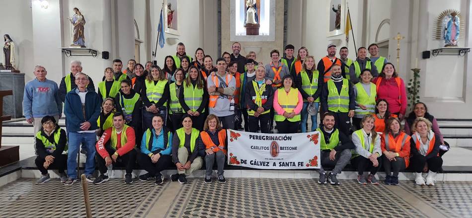 126a. peregrinación a Guadalupe: el grupo de Gálvez partió bien tempranito a la Basílica