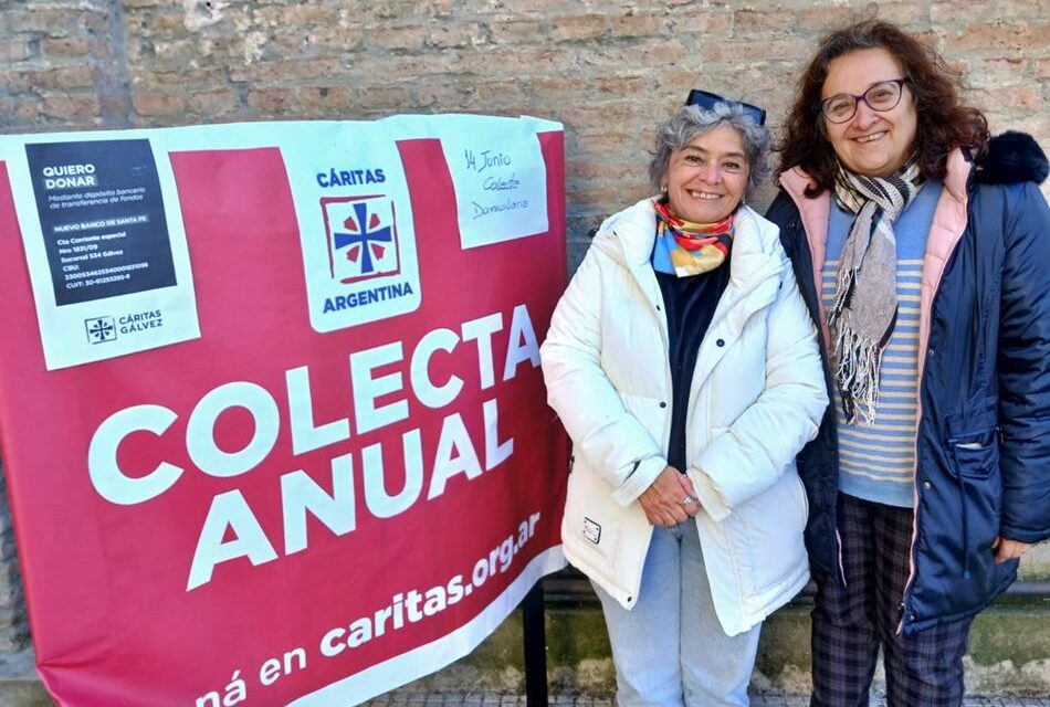 Este sábado 14, colecta domiciliaria anual de Cáritas