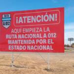 Rutas nacionales sin mantenimiento en la provincia: señalizan con carteles “por el estado catastrófico” en que se encuentran