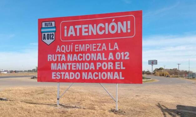 Rutas nacionales sin mantenimiento en la provincia: señalizan con carteles “por el estado catastrófico” en que se encuentran