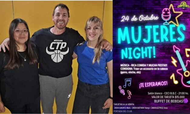 Para el 24/10, las mamis que colaboran con CHAPULINES te proponen una «MUJERES NIGHT!»