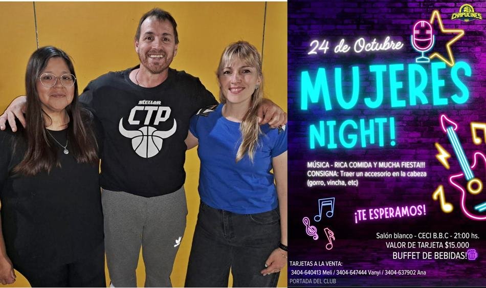 Para el 24/10, las mamis que colaboran con CHAPULINES te proponen una «MUJERES NIGHT!»