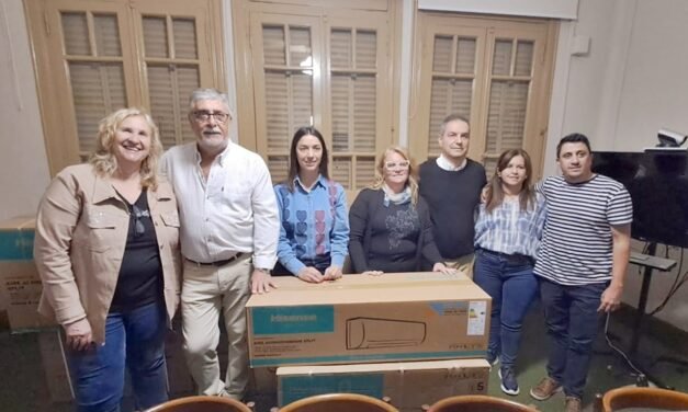 Hospital: llegaron diez aires acondicionados para el Centro de Rehabilitación gestionados por la vicegobernadora Scaglia