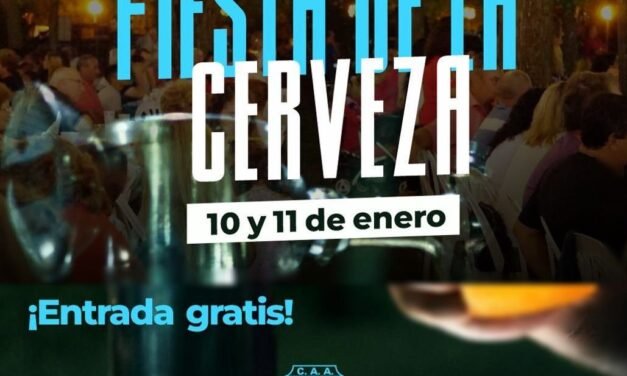 Región: se viene la gran Fiesta de la Cerveza del Club Atlético Argentino