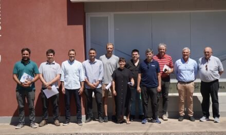 Invitado por Germán Bacarella, Corsalini presentó «Vincular Pérez» al sector productivo y comercial