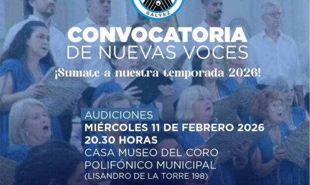 El Coro Polifónico inicia sus actividades 2026: convocan a nuevas voces para el miércoles 11