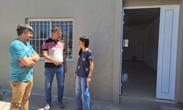 Avanzan las obras en el ex comedor «Irma Negra Traggiay de Parisi», que se convertirá en un centro de desarrollo comunitario