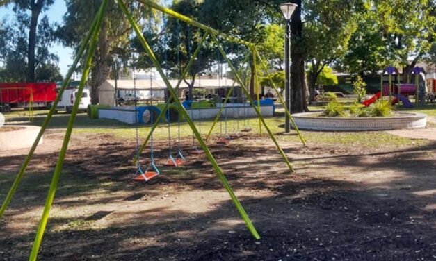 Municipio: terminaron de renovar el espacio de juegos de la Plaza de las Madres