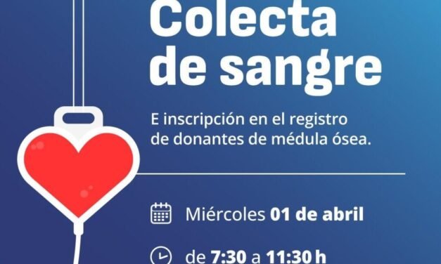 COLECTA DE SANGRE Y REGISTRO DE DONANTES DE MÉDULA ORGANIZADA POR ARGENTINO