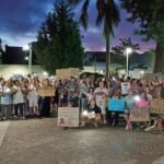 Docentes autoconvocados reclamaron en la ciudad «por mejoras salariales y el no retroceso de los derechos laborales»