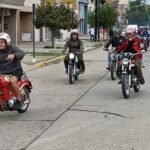 Pasó por Gálvez la segunda Movida Interdepartamental de la Moto Antigua