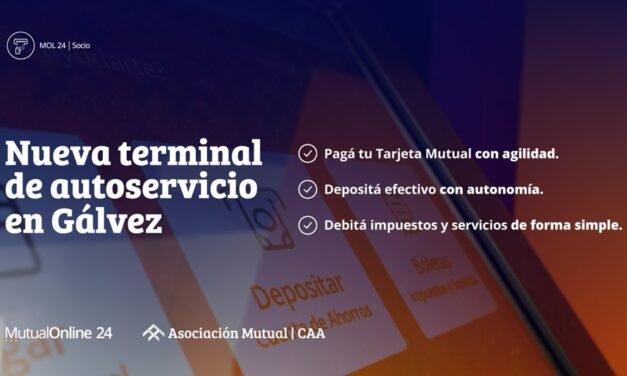 La Mutual del C.A. Argentino habilitó una nueva terminal de autoservicio en Gálvez