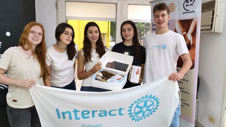 Rotary e Interact impulsaron una nueva colecta de pelo con fines solidarios